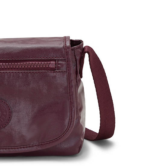 Kipling Sabian Metallic Crossbody Mini Tassen Bordeaux | BE 1351NW